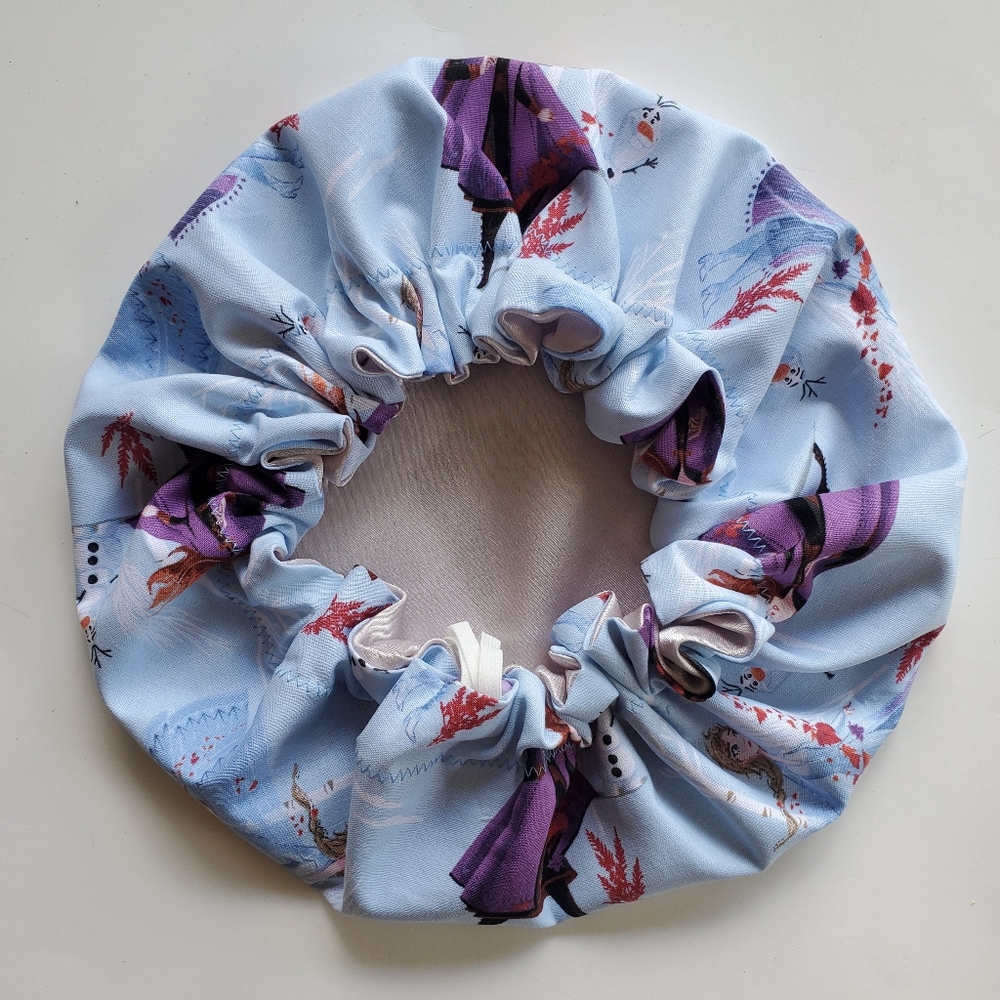 Kids Satin Sleep Bonnet w/ adjustable string